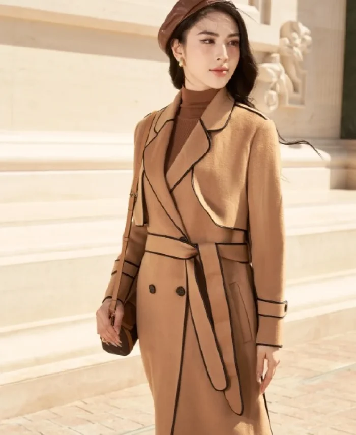 Sixdo Long Wool Detectives Coat | Trendy Leather Jackets