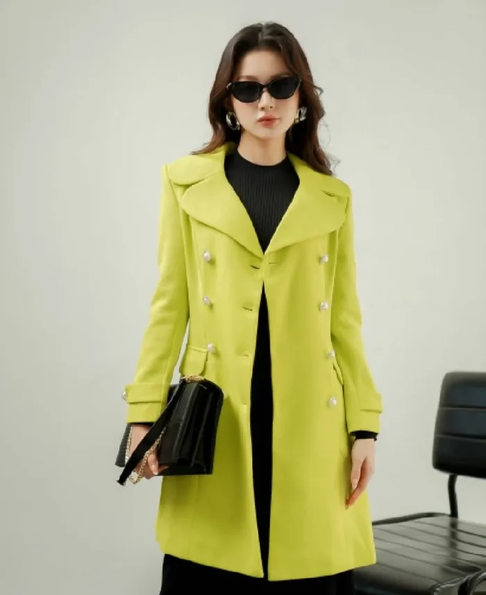Sixdo Long Woven Coat | Trendy Leather Jackets