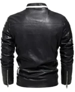 Slim Fit Black Leather Biker Jacket | Trendy Leather Jackets