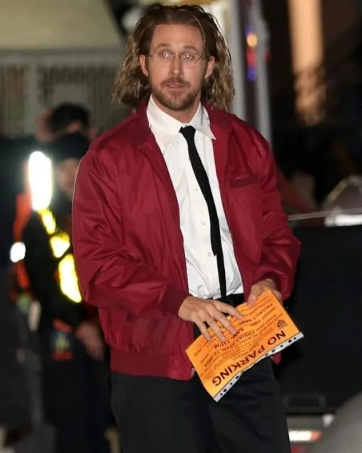 SNL Papyrus 2 Ryan Gosling Maroon Jacket | Trendy Leather Jackets