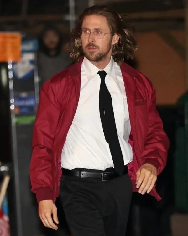 SNL Papyrus 2 Ryan Gosling Maroon Jacket | Trendy Leather Jackets