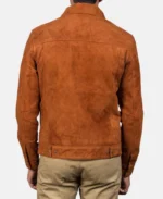 Stallon Brown Suede Trucker Jacket | Trendy Leather Jackets