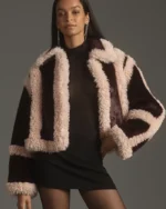 Stand Studio Cecilia Sherpa Jacket | Trendy Leather Jackets