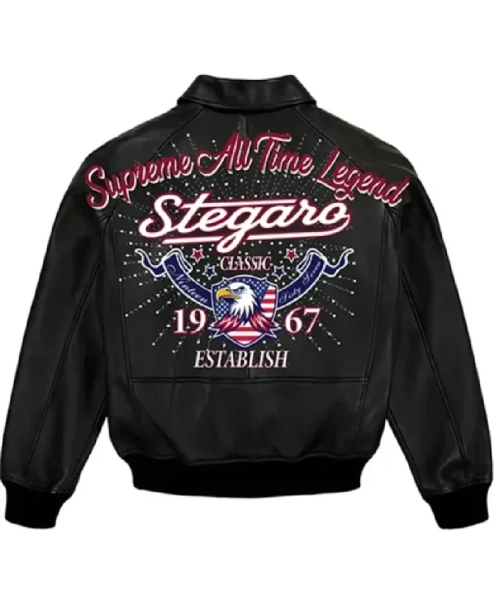 Stegaro Supreme All Time Legend Bomber Jacket | Trendy Leather Jackets