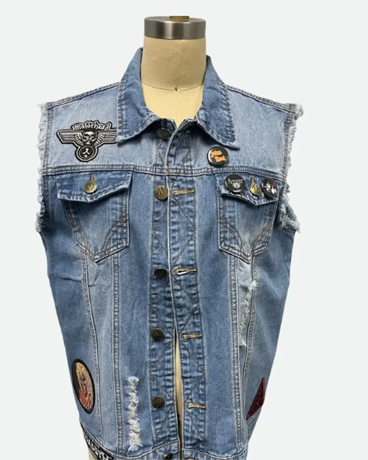 Stranger Things Eddie Munson Denim Vest | Trendy Leather Jackets