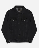 Stranger Things Jonathan Byers Black Denim Jacket | Trendy Leather Jackets
