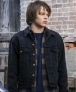 Stranger Things Jonathan Byers Black Denim Jacket | Trendy Leather Jackets