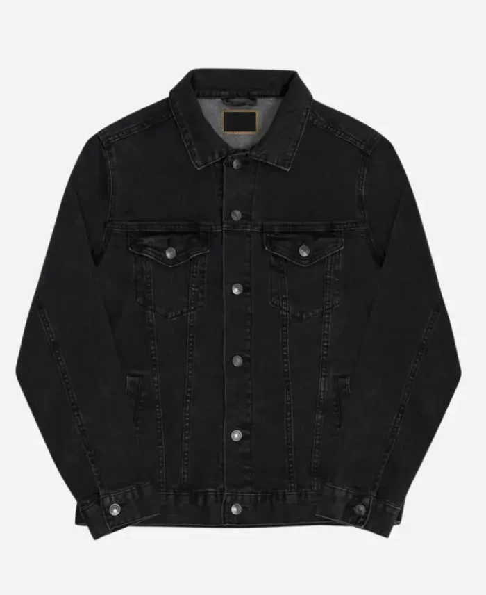 Stranger Things Jonathan Byers Black Denim Jacket | Trendy Leather Jackets