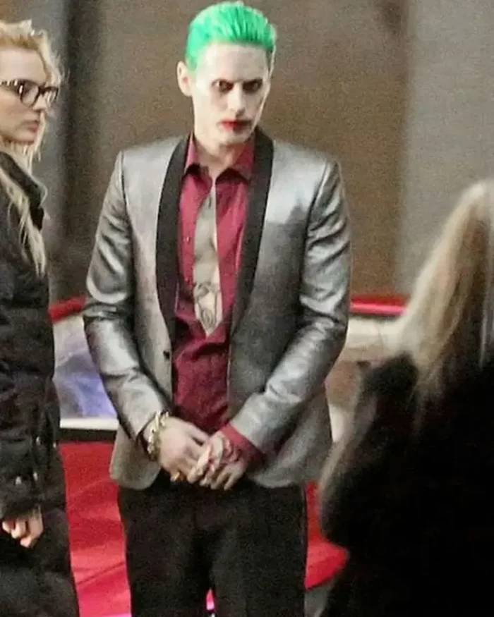 Suicide Squad Joker Jared Leto Silver Coat | Trendy Leather Jackets