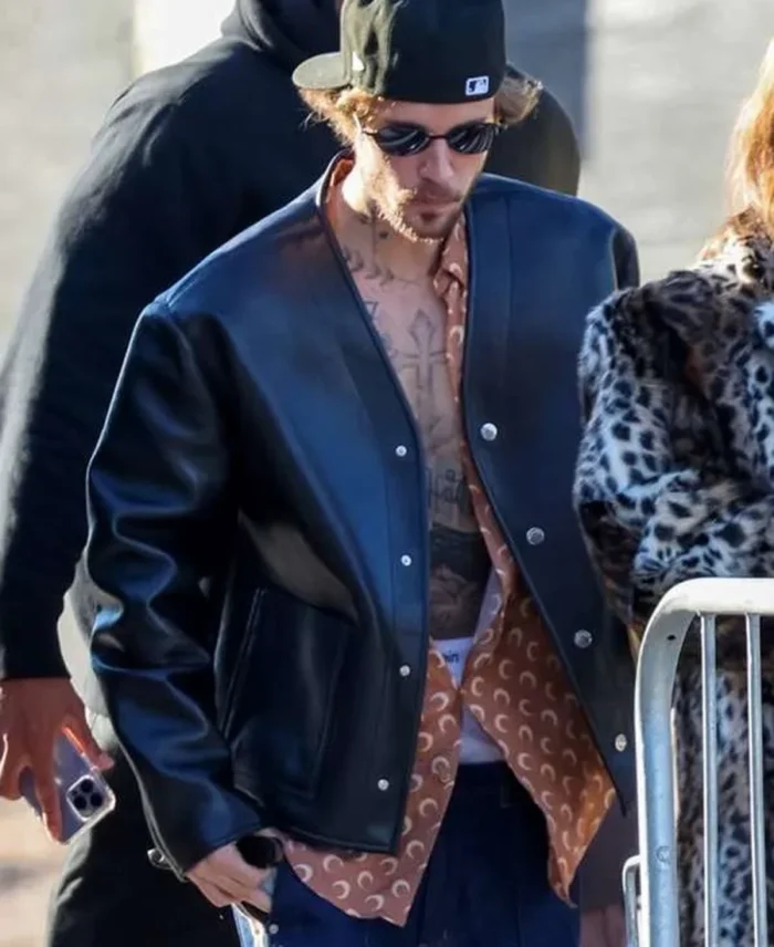 Super Bowl 2024 Justin Bieber Leather Jacket | Trendy Leather Jackets