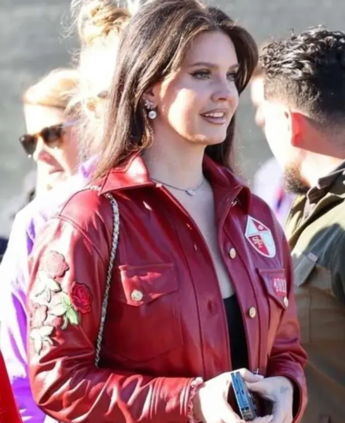 Super Bowl 2024 Lana Del Rey Leather Jacket | Trendy Leather Jackets