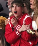 Super Bowl 2025 Taylor Swift Chiefs Varsity Jacket | Trendy Leather Jackets