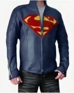 Superman Man Of Steel Blue Leather Jacket | Trendy Leather Jackets