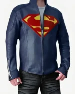 Superman Man Of Steel Blue Leather Jacket | Trendy Leather Jackets
