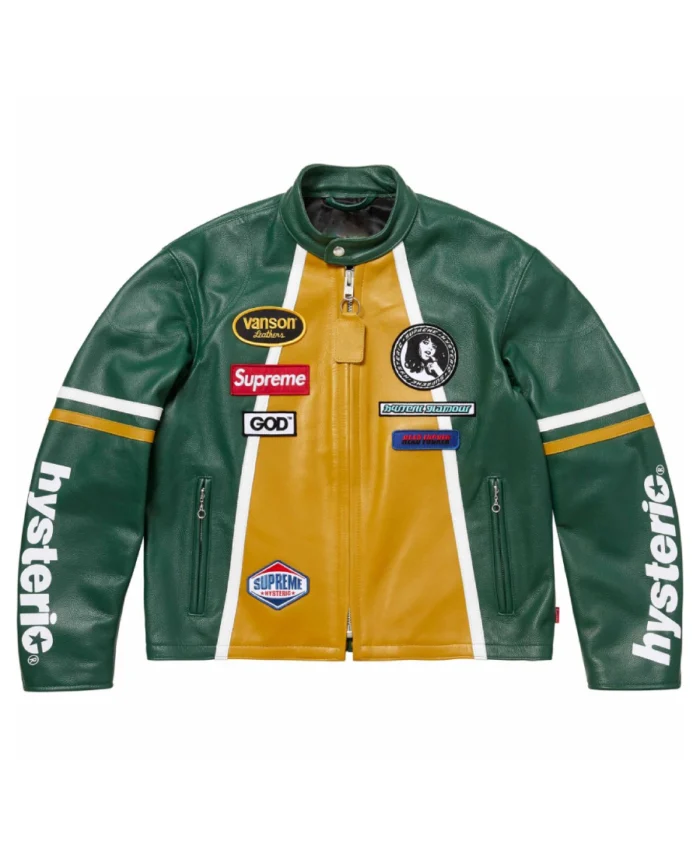 Supreme Hysteric Glamour Vanson Leather Biker Jacket | Trendy Leather Jackets