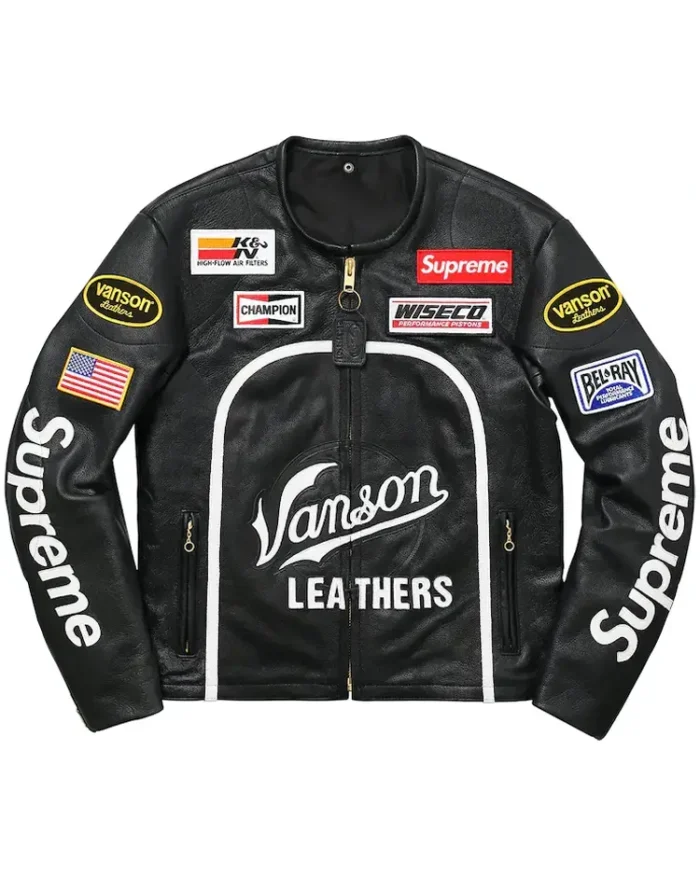 Supreme Leather Star Vanson Biker Jacket