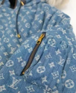 Supreme Louis Vuitton Jacquard Denim N-3B Parka | Trendy Leather Jackets