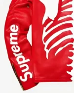 Supreme Skeleton Red Vanson Biker Jacket | TLJ