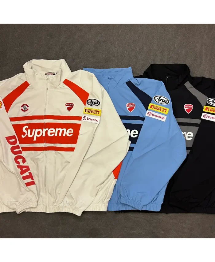 Supreme X Ducati Track Jacket | Trendy Leather Jackets