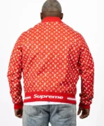 Supreme X Louis Vuitton Monogram Leather Bomber Jacket | Trendy Leather Jackets