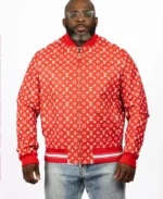 Supreme X Louis Vuitton Monogram Leather Bomber Jacket | Trendy Leather Jackets