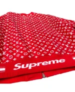 Supreme X Louis Vuitton Monogram Leather Bomber Jacket | Trendy Leather Jackets