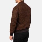 Sven Mocha Suede Bomber Jacket - TLJ
