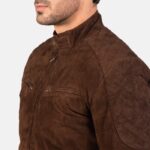 Sven Mocha Suede Bomber Jacket - TLJ