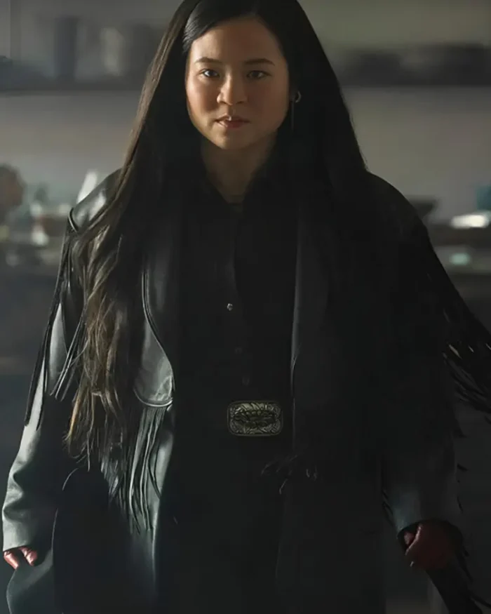 Sweet Tooth Final Season Kelly Marie Tran Fringe Coat | Trendy Leather Jackets