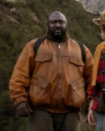 Sweet Tooth Final Season Nonso Anozie Brown Leather Jacket | Trendy Leather Jackets