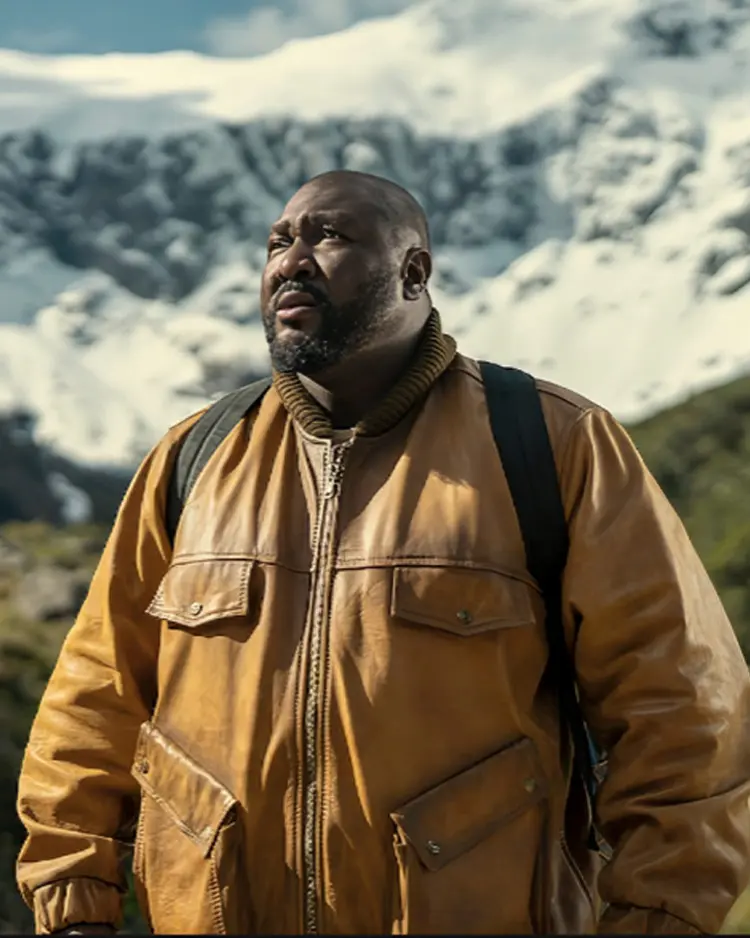 Sweet Tooth Final Season Nonso Anozie Brown Leather Jacket | Trendy Leather Jackets