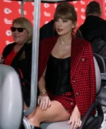 Taylor Swift Kansas City Chiefs Red And Black Plaid Blazer | Trendy Leather Jackets