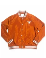 Texas Orange Bomber Jacket | Trendy Leather Jackets