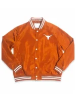 Texas Orange Bomber Jacket | Trendy Leather Jackets