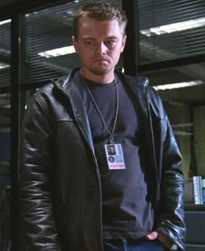 The Departed Leonardo DiCaprio Black Leather Jacket | Trendy Leather Jackets