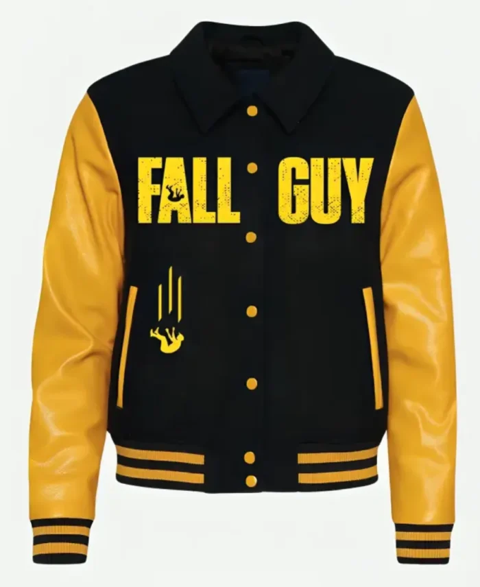 The Fall Guy Ryan Gosling Varsity Jacket | Trendy Leather Jackets