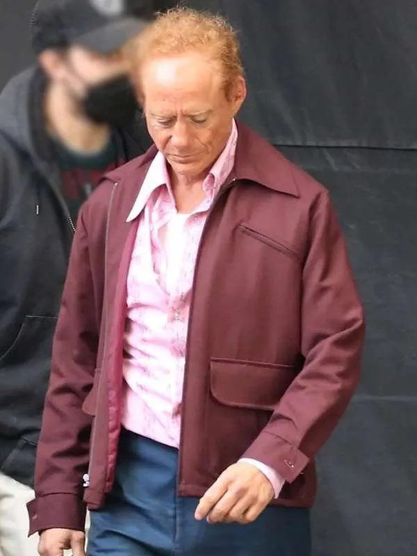 The Sympathizer Robert Downey Jr Maroon Jacket | Trendy Leather Jackets