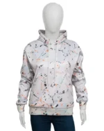 The Upshaws S04 Kim Fields Splatter Hoodie | Trendy Leather Jackets