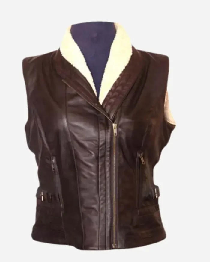 The Walking Dead Andrea Harrison Vest | Trendy Leather Jackets