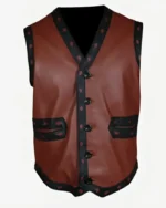 The Warriors Leather Vest | Trendy Leather Jackets