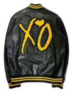The Weeknd XO Handmade Cosplay Yellow Varsity Jacket | Trendy Leather Jackets