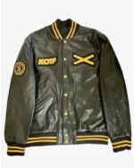 The Weeknd XO Handmade Cosplay Yellow Varsity Jacket | Trendy Leather Jackets