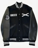 The Weeknd XO Tour Black Varsity Jacket | Trendy Leather Jackets