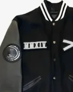 The Weeknd XO Tour Black Varsity Jacket | Trendy Leather Jackets