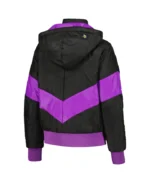 The Wild Collective Minnesota Vikings Black Puffer Hoodie Jacket | Trendy Leather Jackets