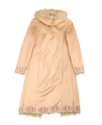 Tie Front Embroidered Afghan Coat | Trendy Leather Jackets