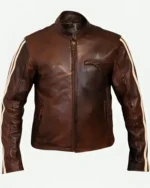 Tivoli Retro Brown Cruiser Removable Armour Jacket | Trendy Leather Jackets