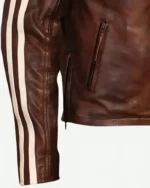 Tivoli Retro Brown Cruiser Removable Armour Jacket | Trendy Leather Jackets