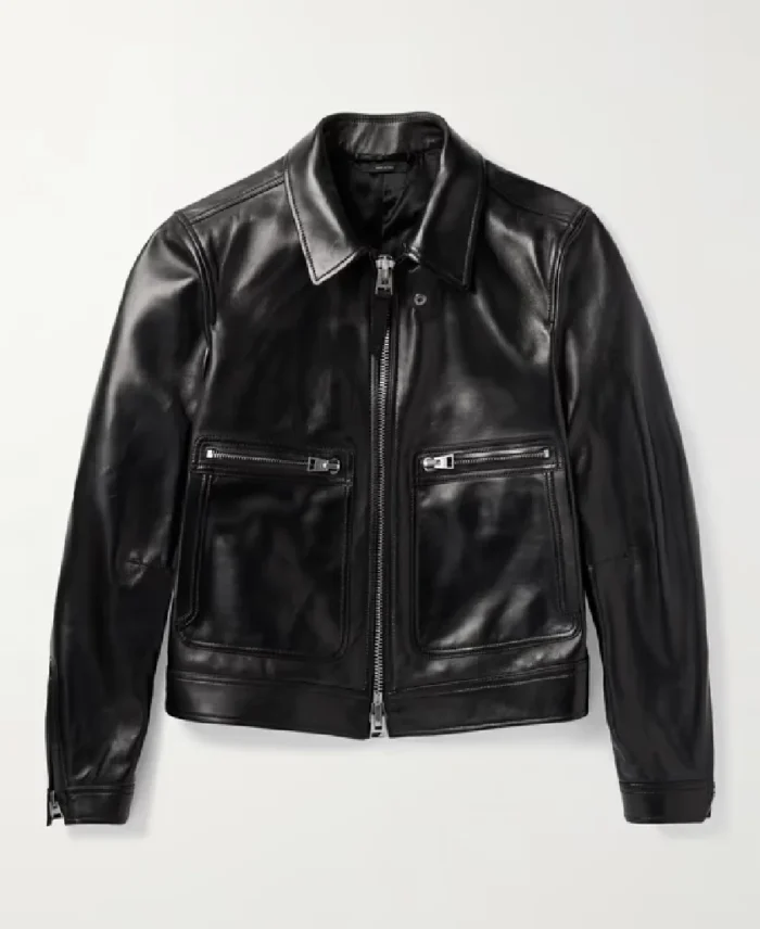 Tom Ford Black Leather Jacket | Trendy Leather Jackets