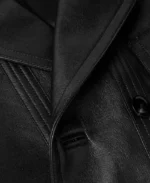 Tom Ford Black Leather Peacoat | Trendy Leather Jackets